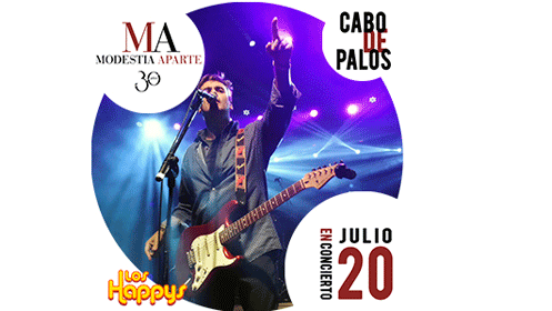 2 entradas para Modestia Aparte + Happys en Cabo de Palos (20 jul.)