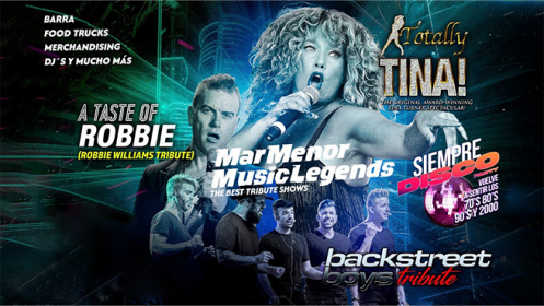 Mar Menor Music Legends: Totally Tina, A Taste of Robbie y más
