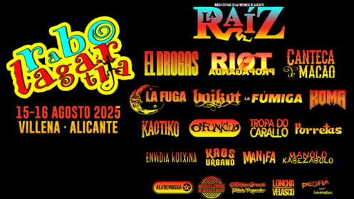 Abono Rabolagartija Festival (15 y 16 ago)