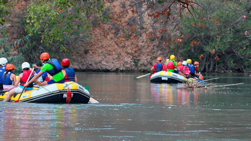 Rafting en el Cañón de Almadenes con visita a dos cuevas y fotos