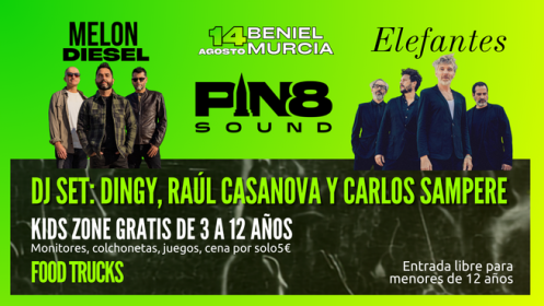 PIN8 Sound: El Corazón del Indie-Pop late en Beniel (14 ago)