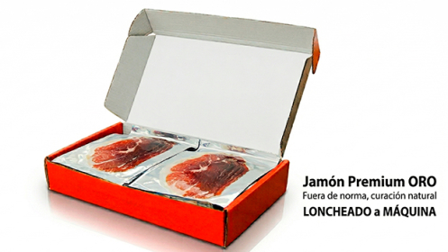 10 sobres de 120 gr jamon premium oro