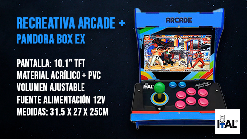 Recreativa Arcade con Pandora Box Ex